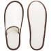 Frcctre 15 Pairs Non-Slip Disposable Spa Slippers for Women & Men - Beige/Brown Edge - Buy Online on GoSupps.com