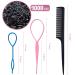 AIBEE Mini Rubber Bands 1000pcs Small Black Elastic Hair Bands with Bonus Styling Tools - Perfect for Kids' Hair Braids - Buy Online on GoSupps.com