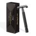 DreamGenius Double Edge Safety Razor, Long Handle Butterfly Open Razors for Men or Women,Single Blade Shaving Razor with 10 Stainless Steel ,Double Edge Safety Razor Blades
