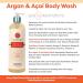 Argan & Acai Moisturizing Body Wash 16 oz - Luxurious Hydration for All Skin Types | Shop Internationally - Buy Online on GoSupps.com