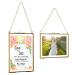 TLBTEK 2 pcs Hanging Photo Frame, 5x7 inch Double Glass Frame for Pressed Flowers,Clear DIY Vintage Artwork Display Frame Wall Mounted Photos Frame(horizontal+vertical) 2 pcs 5x7 inch