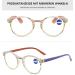 Buy Lanomi Women's Blue Light Filter Glasses - Retro Floral Design Anti-Blue Light Reading Aid (1.0 to 4.0 Diopters) - International Shipping Available - Buy Online on GoSupps.com
