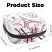 Elegant Menstruation Pad Bag with Zipper - Stylish Women s Napkin & Tampon Collection Bags | Paris Eiffel Tower Pink Retro Design - Buy Online on GoSupps.com