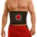 Fitru Waist Trimmer Sauna Ab Belt For Women & Men - Waist Trainer Stomach Wrap Black L: 9" X 42"