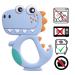 Akuku Dinosaur Baby Bite Ring - BPA Free Silicone Teething Toy for Girls | Cooling Grief Ring & Biting Aid - Buy Online on GoSupps.com