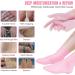 Buy Pink Silicone Moisturizing Socks & Gloves for Intensive Hydration | Roughness Relief & Callus Treatment | Softens Dry Cracked Hands & Feet - One Size Fits Most - Buy Online on GoSupps.com