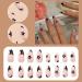 PERZOE Elegant Fake Nails 24pcs French Almond-shaped Rhinestone Star Durable False Nails Women's Supply Comfortable False Nails Mixed Style - Buy Online on GoSupps.com