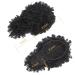 Short Kinky Curly Afro Puff Drawstring Ponytail with Bangs - 1B | Black Women's Pineapple Updo Hair - Buy Online on GoSupps.com