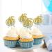 36 PCS Pumpkin Cupcake Toppers Fall Theme Cupcake Picks With Blue Bow Glitter Halloween Thanksgiving Little Pumpkin Cake Topper Baby Shower Girls Boys Kids Birthday Party Cake Decorations Supplies - Buy Online on GoSupps.com