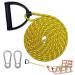 Udbrud sledge rope sledline with carabiner 400 cm sled rope rope sled rope with handle sledge pull rope premium sline extra long toboggan accessories ideal for pulling sledge