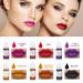 QIUFSSE 12 Colors DIY Lip Gloss Pigment Set - Natural High Color Rendering Red Warm Pigment for Lip Gloss Making - Set A - Buy Online on GoSupps.com