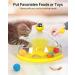 HOPET Interactive Cat Toy with Catnip Balls, Roller Tracks, and Exercise Balls for Indoor Cats - Kitten Feeder Stimulation Toys - Yellow - Buy Online on GoSupps.com