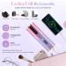 Automatic Rechargeable Rotating Curling Iron - 6 Temps & Timers Ceramic Wand Safe & Easy Curls - Buy Online on GoSupps.com