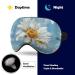 Blue Daisy Flowers Sleeping Mask | Soft Adjustable Eye Mask for Ultimate Light Blocking | Ideal Sleep Blindfold for Men Women Girls & Boys - Buy Online on GoSupps.com