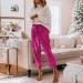 Duohropke Women's Sequin Pants Gold & Silver Glitter Party Trousers | Elegant Summer Baggy Jogging Pants | Vintage Disco Fashion - Buy Online on GoSupps.com