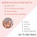 Poly Nail Extension Gel Kit - Quick Nail Starter Kit with Slip Solution - All-in-One French Manicure Set - Crystal Clear Poly Gel - 2 Gel Pack - Buy Online on GoSupps.com