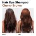 Cherry Brown Hair Dye Shampoo for Gray Hair - Long-lasting 3 in 1 Instant Color | Unisex Hair Color Solution 16.9 Fl Oz - Buy Online on GoSupps.com