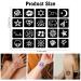 Qpout Tattoo Stencils Kit - 16 Sheets for Kids & Adults | Various Small & Big Designs - Skeleton, Spider, Owl, Flower, Butterfly, Tribal Totem | Ideal for Real Tattoos - Buy Online on GoSupps.com