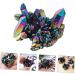 VILLCASE 2pcs Colorful Crystal Clusters Fish Tank Stones Mineral Specimen Natural Stones Cluster Rough Stone - Buy Online on GoSupps.com