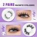 Magnetic Eyelashes with Applicator - No Glue Reusable Lightweight & Soft | 2 Pairs of Wispy Styles by Wendy Lashes (KS02/XM1 - Buy Online on GoSupps.com