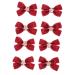 FOMIYES 4 Pairs Bow Tie Christmas Photo Prop Ponytail Holder Christmas Bow Hair Clips Christmas Bows Headwear Kids Hair Accessories Hair Ties Toddler South Korea Fabric Short Hair
