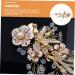 FRCOLOR Wedding wedding zircon Miss side clip headgear pearl pearl clips for hair hair clips Mori Department hair barrettes bridal hairpin crystal Crystal - Buy Online on GoSupps.com