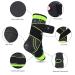 Adjustable Compression Ankle Brace - Strong Sports Support - 1 Pair (Black) - International Shipping - Buy Online on GoSupps.com