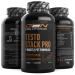 Testo Stack Pro - Extra Strength with Turkesterone Ecdysterone Fadogia Agrestis Tribulus Hericium Extract Boron - 180 caps