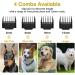 Pet Dog Cat Clippers Professional Dog Grooming Tools Kit Hair Cutting Styling Shaving Tool Set Low Noise Rechargeable Cordless Pet Dogs Cats Electric Clippers with 4 Comb Guides Scissors and Comb - Buy Online on GoSupps.com