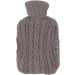 Classic Hot Water Bottle & Foot Warmer - Cozy Knitted Gray Cover for Winter | International Shipping - Buy Online on GoSupps.com