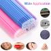 Microbrush Vactop 300 PCS - Disposable Micro Applicator Brushes for Eyelash Extensions & Makeup - Purple Blue Pink - Buy Online on GoSupps.com