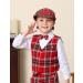 Mint Green Baby Flat Cap | Vintage Drivers Hat | Breathable & Soft | Age 0-8 Years | 1-2 Years | Red Plaid - Buy Online on GoSupps.com
