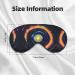 Space Spiral Cosmic Energy Print Eye Mask | Double-Sided Soft & Light Blocking for Better Sleep - Buy Online on GoSupps.com