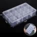 SGHUO 3 Pack Large Plastic Storage Box Organizer with 15 Grids and Dividers for Tackle Box, Beads, Washi Tape, Ribbons - Crafts & Art Supply Organization (10.9x6.5x2.2inch) - Buy Online on GoSupps.com