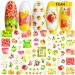 DIY Manicure Decor Summer Fruits Water Transfer Nail Salon Nail Tips Nail Decals Nail Stickers Self-Adhesive(D) - Buy Online on GoSupps.com