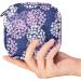 Hydrangea Sanitary Napkin Storage Bag - Pink & White Menstrual Pad Pouch - Buy Online on GoSupps.com