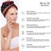 Wood Texture USA Flag Microfiber Hair Towel Wrap for Women - Super Absorbent 10x26 Inch Hair Turban with Button - Buy Online on GoSupps.com