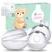 Lictin Breast Shells - 2PCS Silicone Breast Milk Collector Nursing Cups Nipple Shells Protect Sore Nipples Milk Saver with 10pcs Breast Milk Storage Bag 70ML/2PCS(Silicone Storage Box)