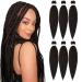 Pre-Stretched Braiding Hair Easy Braid Texture Hair 26 inch 6 Packs Side Color Mix Top Hair Extension Professional itching Free synthetic (26 1b) 26 1b
