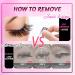 Veleasha Self Adhesive Eyelashes - 48PCS D Curl 10-12mm | No Glue Easy DIY Application | Cornflower Color with Tweezers - Buy Online on GoSupps.com