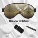 SSIMOO Ultra-Soft Light-Blocking Eye Mask for Restful Sleep | Grass & Dove Print Optimal Comfort Black | International Shipping Available - Buy Online on GoSupps.com