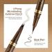 MAKI YIKA Microblading Eyebrow Pencil - Waterproof Dual-ended 4 Tip Brow Pen for Natural Hair-Like Eyebrows (A-Brown) | Shop Internationally - Buy Online on GoSupps.com