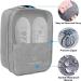 CINLITEK Waterproof Travel Shoe Bag - Portable Organizer for 3 Pairs of Shoes (Grey) - Buy Online on GoSupps.com