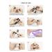 Buy Semi Cured Gel Nail Strips - 28 pcs Sky Blue Nail Wraps Long Lasting & Salon Quality Easy Application with UV Lamp - Buy Online on GoSupps.com