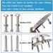 VEITHI Stainless Steel Folding Boat Cleats - 5inch, 4 Pack - Dock Cleats with Fasteners for Deck and Boat - Buy Online on GoSupps.com