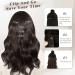 BARSDAR 5 PCs Long Wavy Clip In Hair Extensions - Thick Natural Synthetic Hair for Women & Girls - 45 cm Dark Chocolate Brown - Buy Online on GoSupps.com