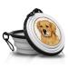 GOLDEN Retriever - Foldable portable drinking bowl with carabiner for on the go. Food bowl pet bowl. Handy and unique.