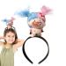 Doll Hairband - Cartoon Plush Hairband Doll Headband | Cute Hairhoops for Styling Makeup Fashion Plush Doll Hairband for Girls Kids Pisces