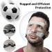Stfali Nose Protection Mask | Adjustable Facial Guard for Broken Nose | Unisex Football Nose Shield with Padding - Transparent - Buy Online on GoSupps.com