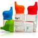 Silicone Sippy Cup Lids - Spill & Leak Proof Soft Spout for Babies, Toddlers, and Kids - Multicolor - Fits Cups 2.17-2.96 in Diameter - Buy Online on GoSupps.com